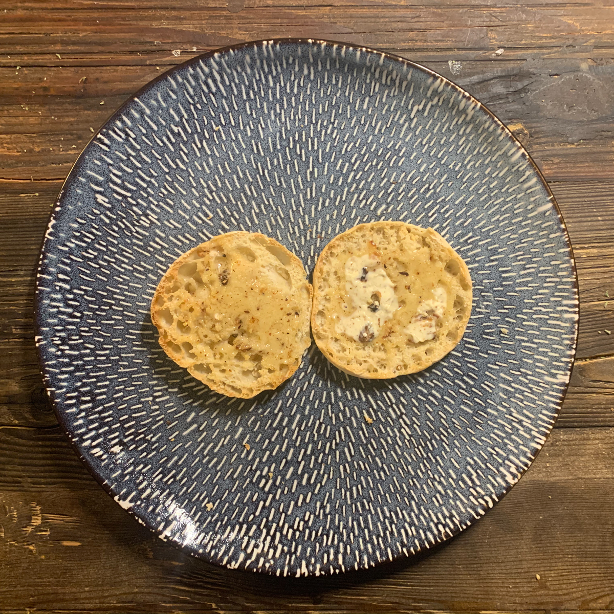 english muffin garlic bread