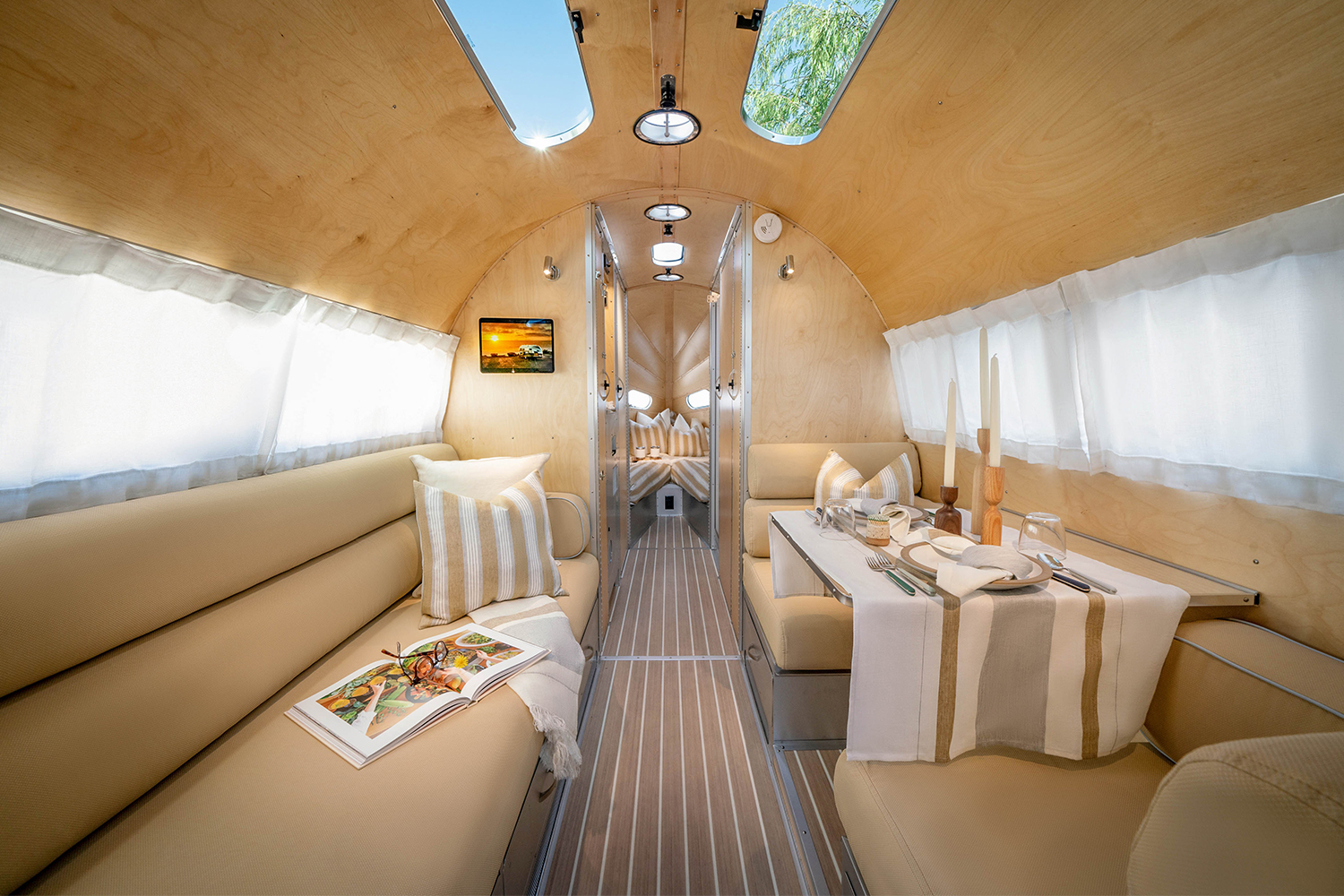 Bowlus travel trailer interior