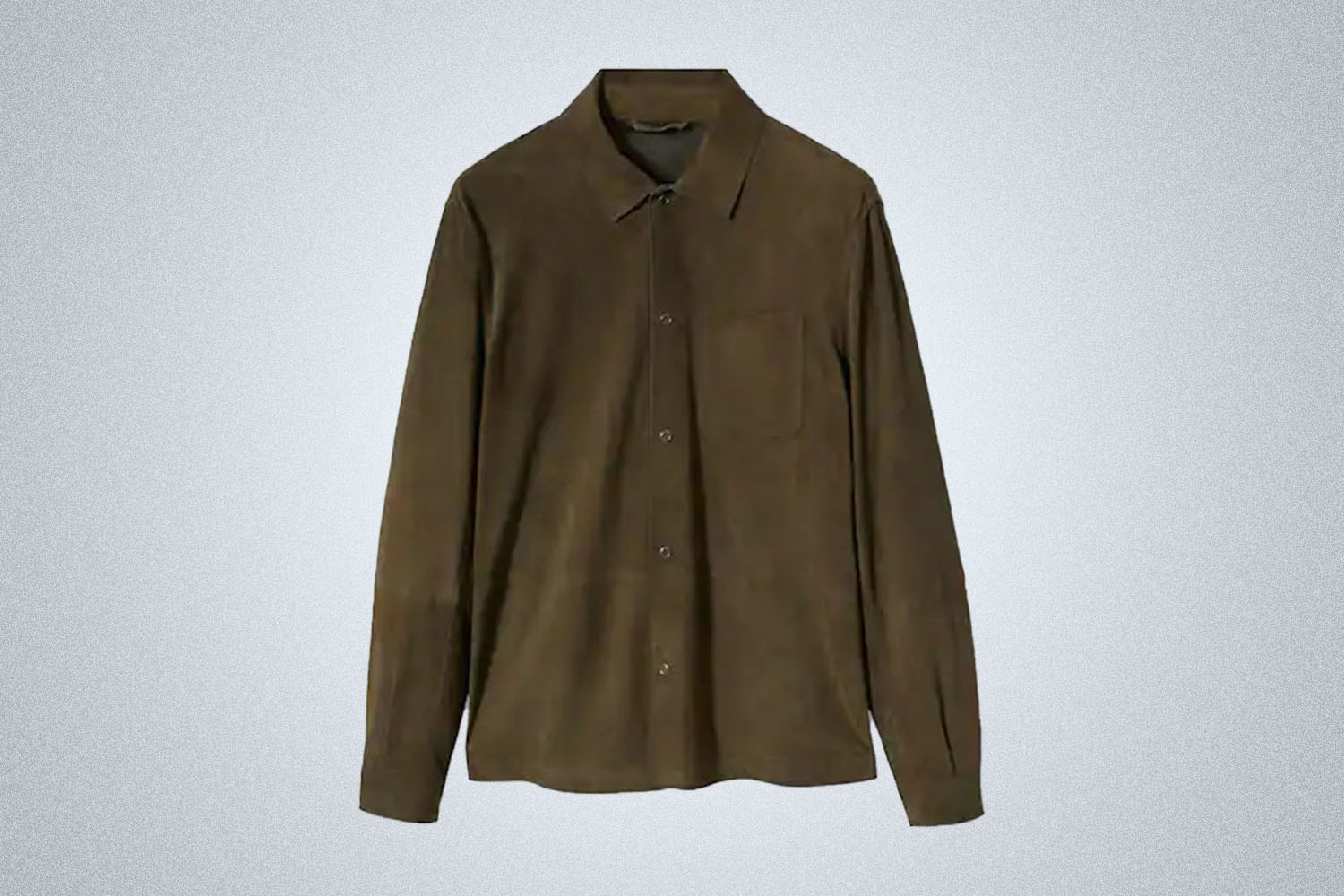 Mango Pocket Leather Overshirt