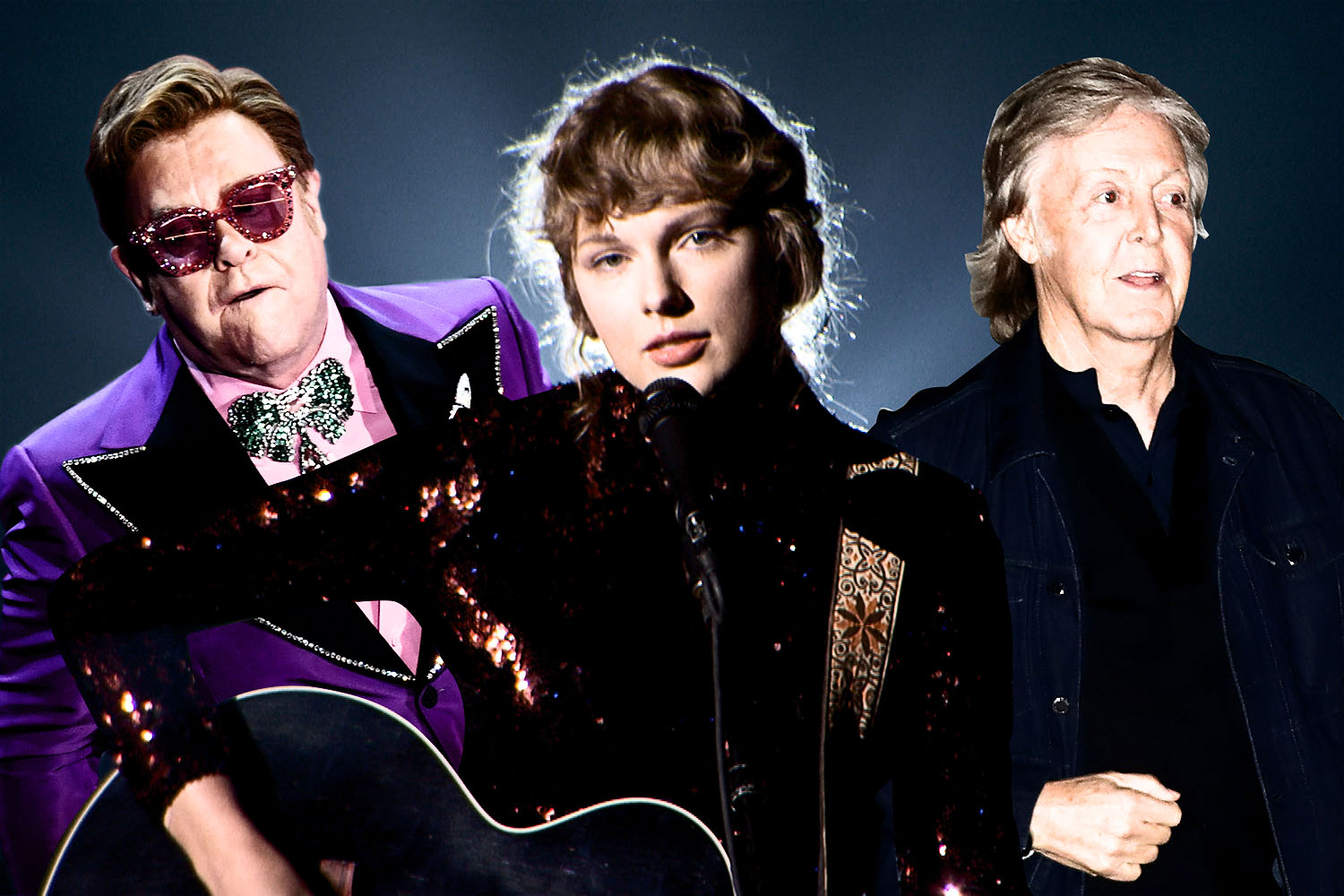 taylor swift, elton john and paul mccartney