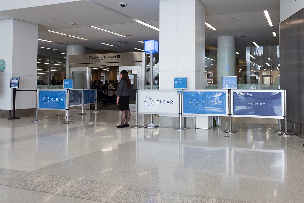 Clear airport flight check-in