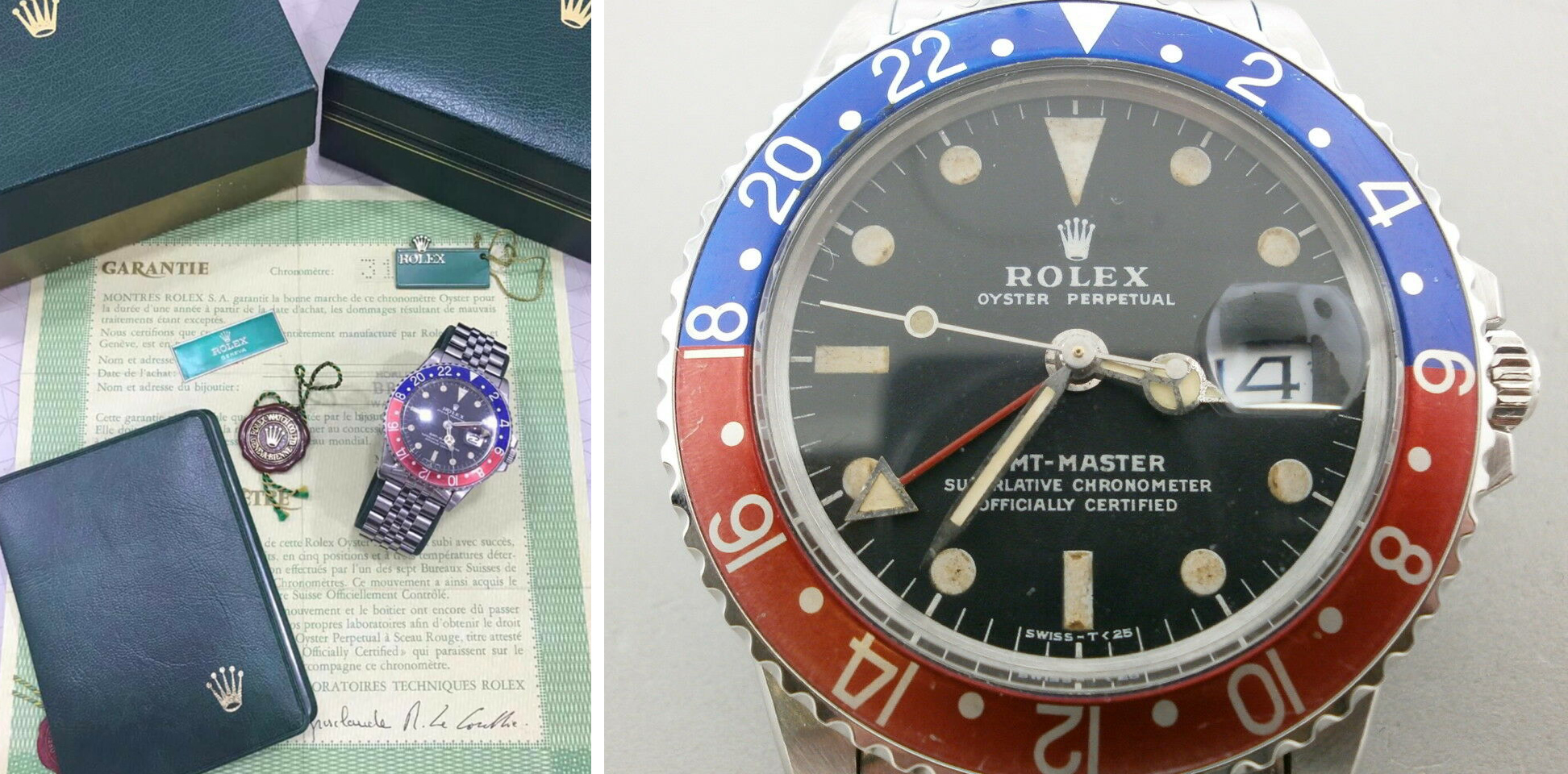 Rolex GMT Master 1675 RARE 3.1 Mill. Original Vintage Watch. Gorgeous. B/P