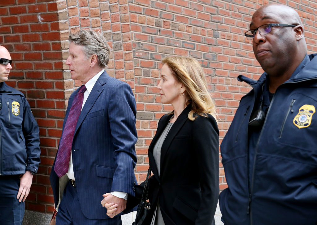 Felicity Huffman at Federal Court in Boston