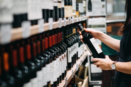 wine store bottles