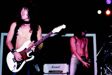 Jake Lee and Stephen Pearcy of Ratt opening for Mötley Crüe at the Whisky a Go Go in 1982.