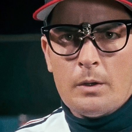 Charlie Sheen as Ricky "Wild Thing" Vaughn in "Major League"