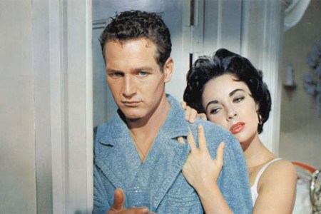 Paul Newman wearing a Tautz lapel robe