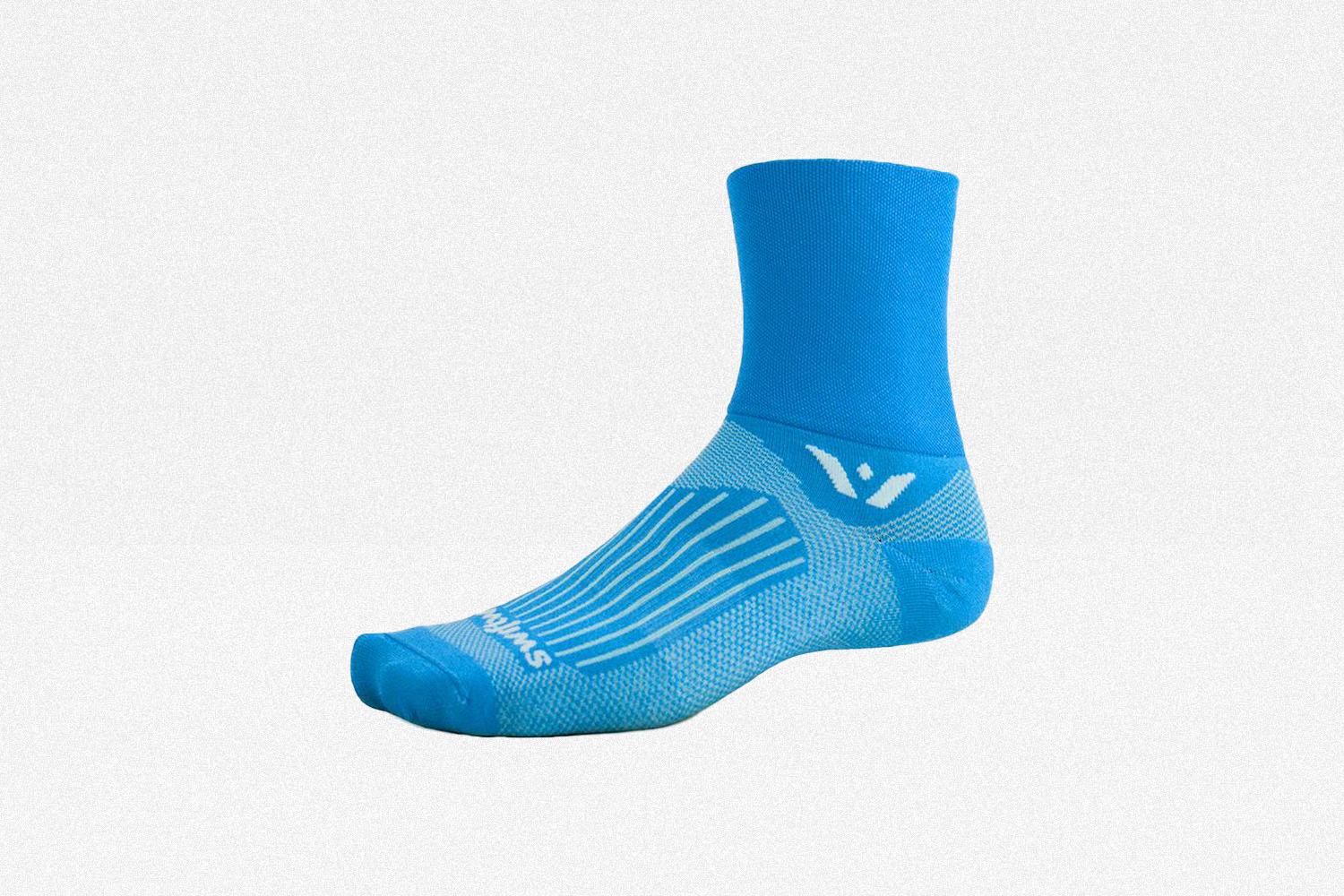 Swiftwick Aspire Four Running Sock in lagoon blue