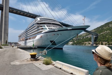 The Viking Star anchored in Croatia