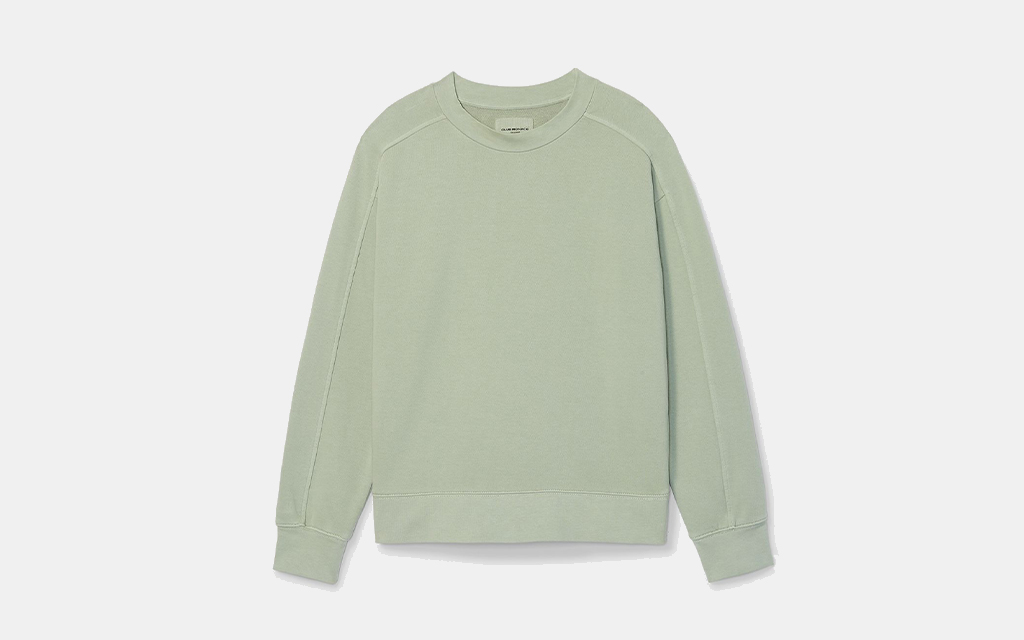 Club Monaco Oversized Tea Dyed Crew Sweatshirt 