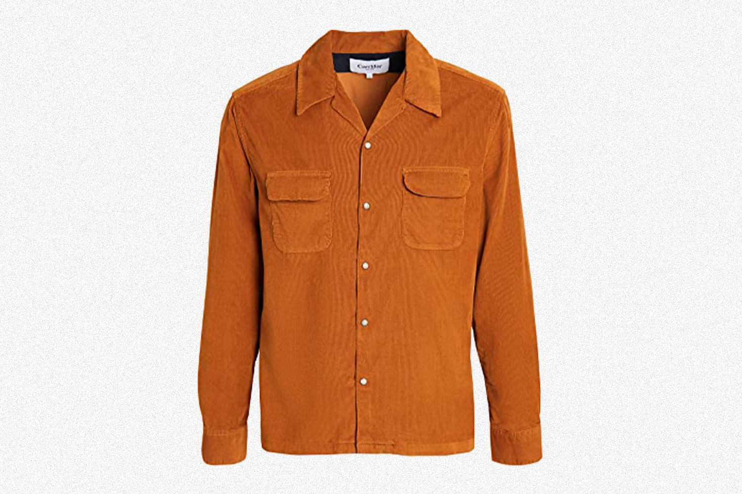 Corridor Pincord Snap Button Workshirt in Mustard