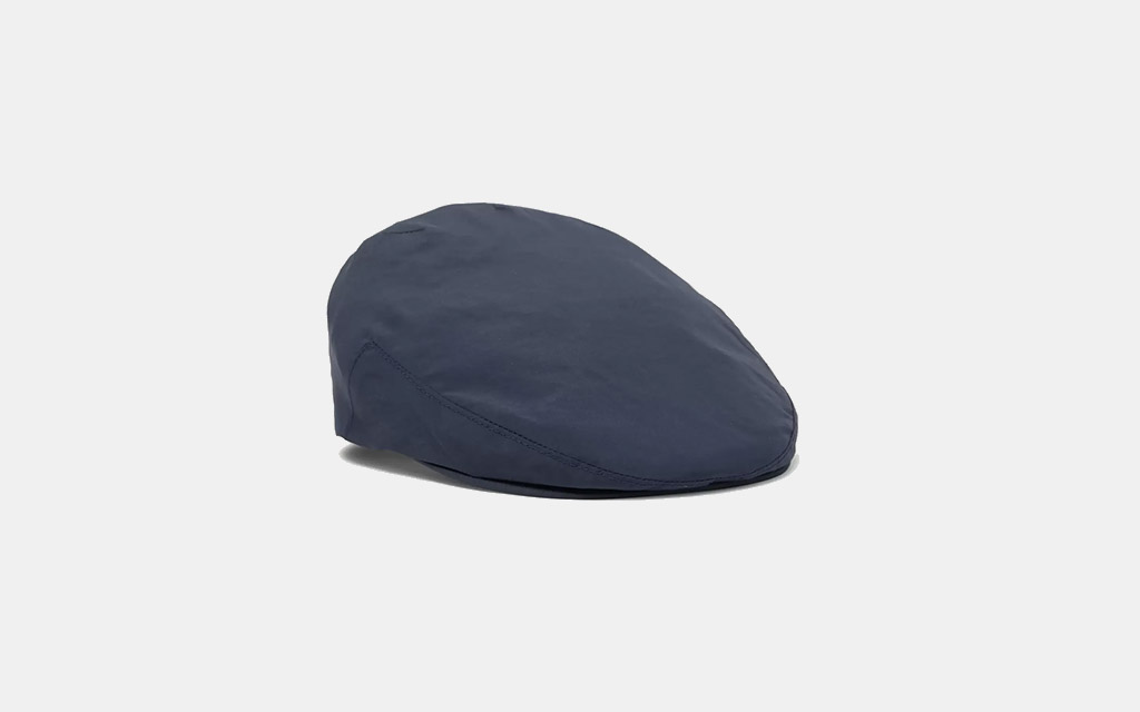 Lock & Co Hatters Nylon Flat Cap in Navy