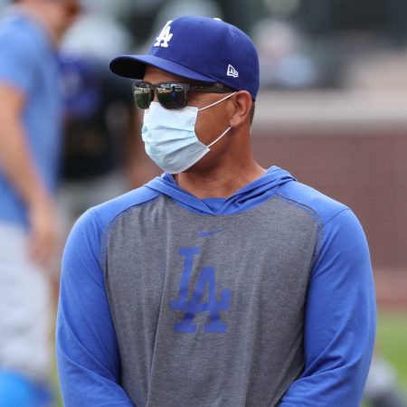 Dave Roberts of the Los Angeles Dodgers