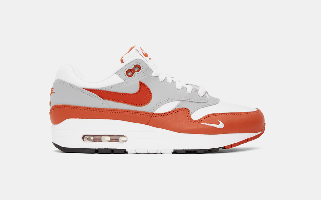 Nike Grey & Red Air Max 1 LV8 Sneakers