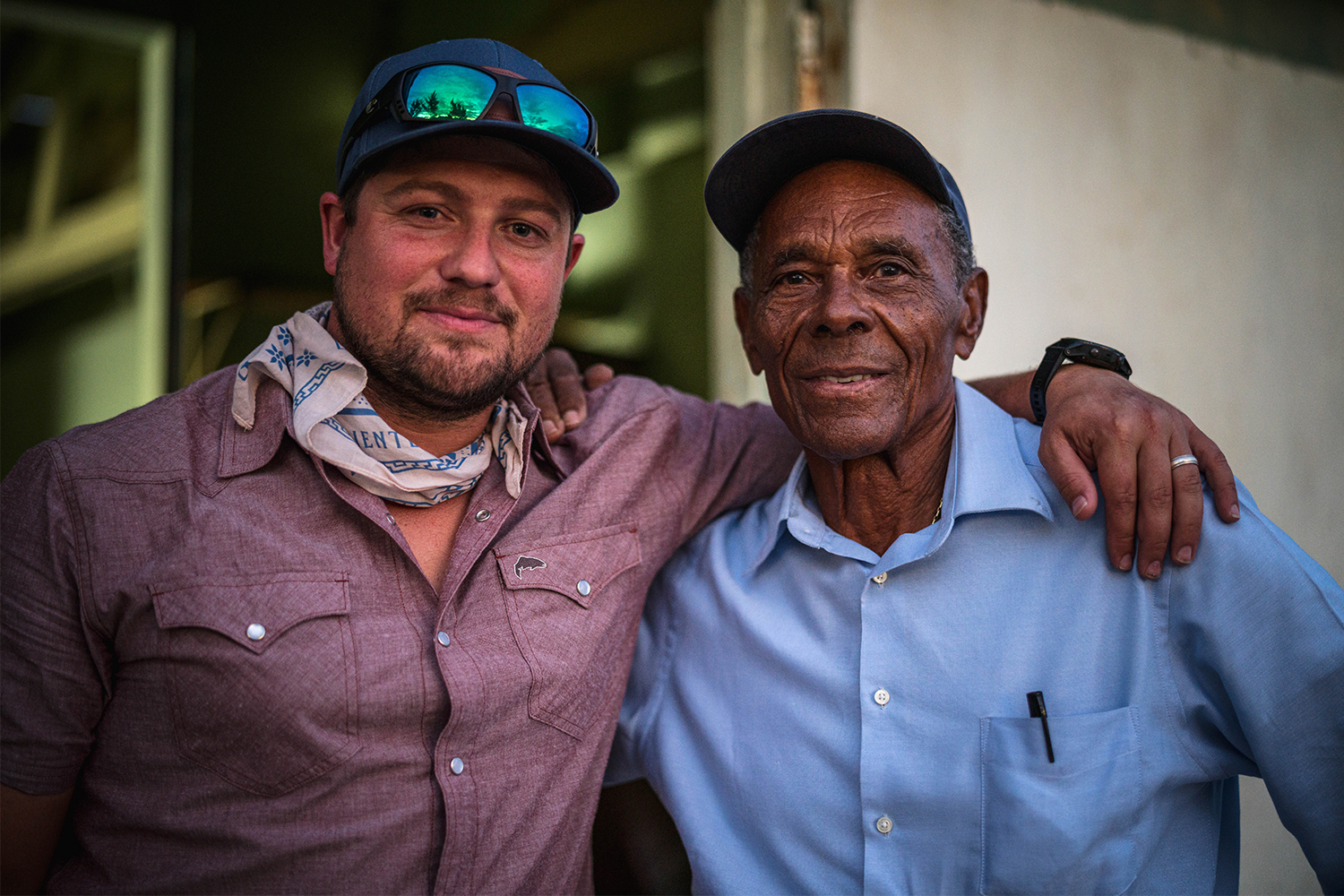 Director Shannon Vandivier and fly fishing guide Ansil Saunders