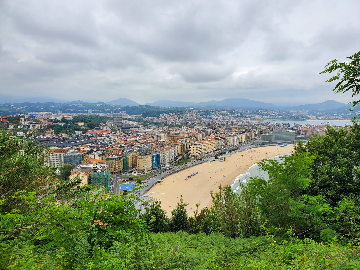 A view of San Sebastian, Spain from the Camino de Santiago