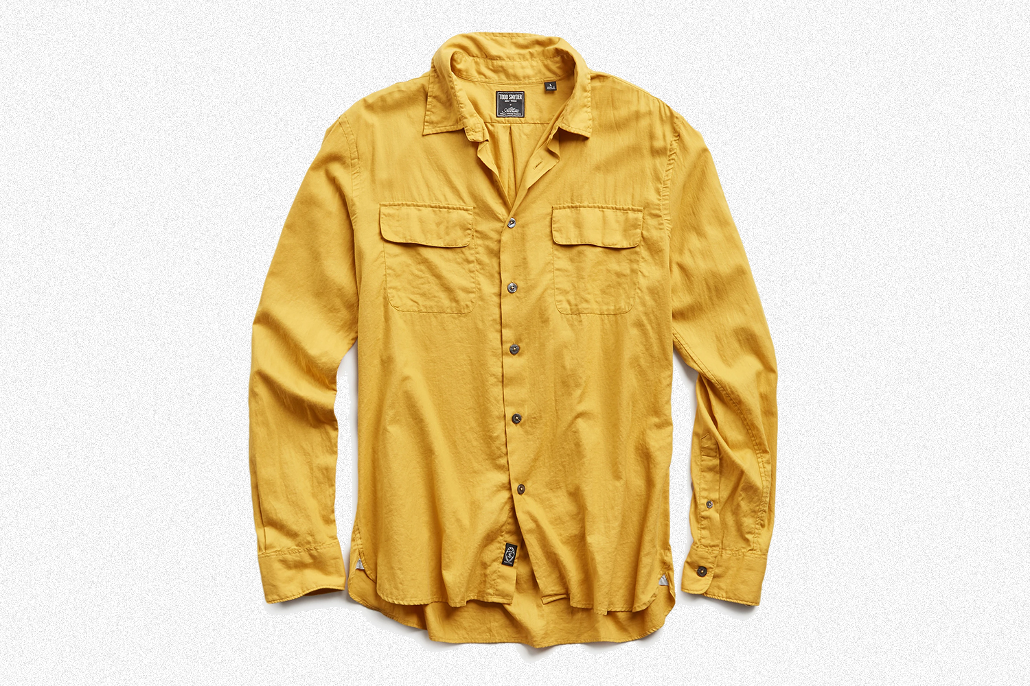 Todd Snyder Lightweight Italian Military Shirt in Brass