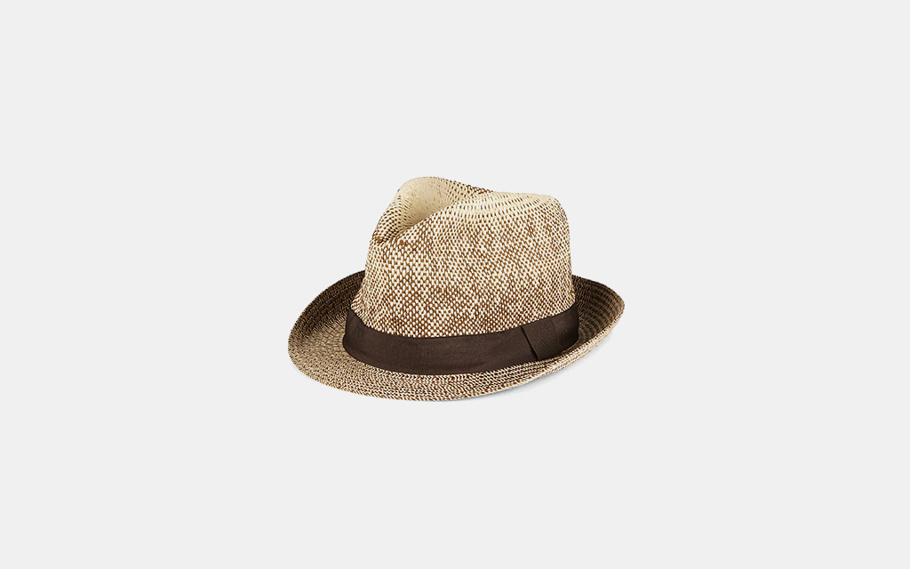 Paul Smith Multi-Tab Straw Trilby Hat