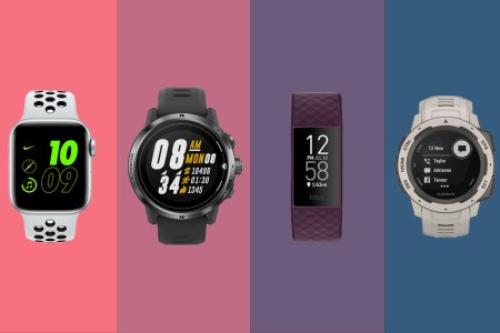 fitness trackers in different colors