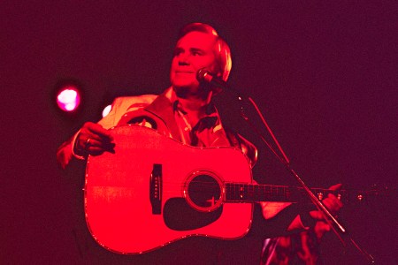 American country music star George Jones (1931-2013) performs at Tramps, New York, New York, Thursday, November 12, 1992.