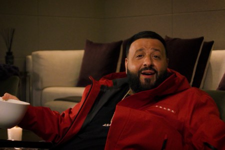 DJ Khaled relaxing on a couch