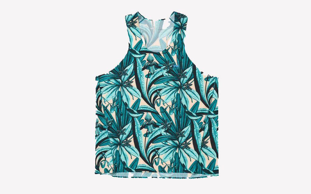 Janji AFO Singlet in vibrant floral pattern