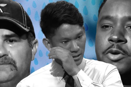 men crying on "Shark Tank"