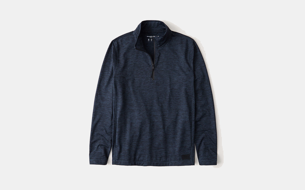 Abercrombie Long-Sleeve Airknit Quarter-Zip