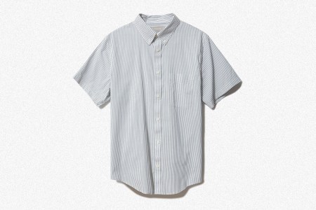 Everlane The Slim Fit Performance Air Oxford Short-Sleeve Shirt