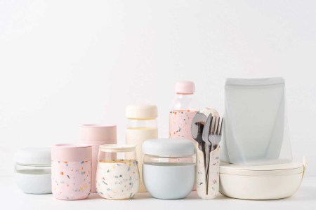 Bottles, mugs, bowls and food bags from W&P's reusable Porter collection