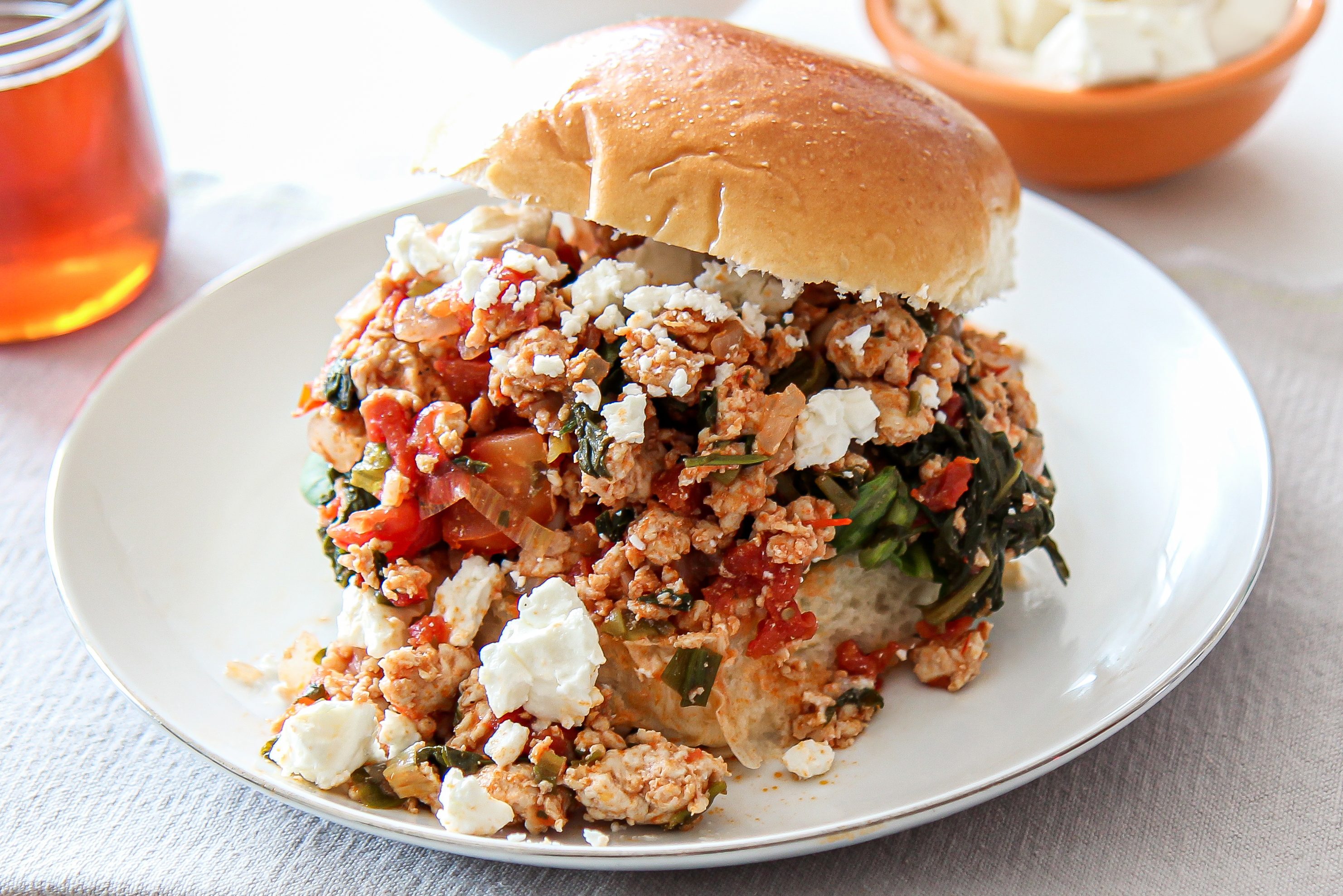 A honey harissa sloppy Joes