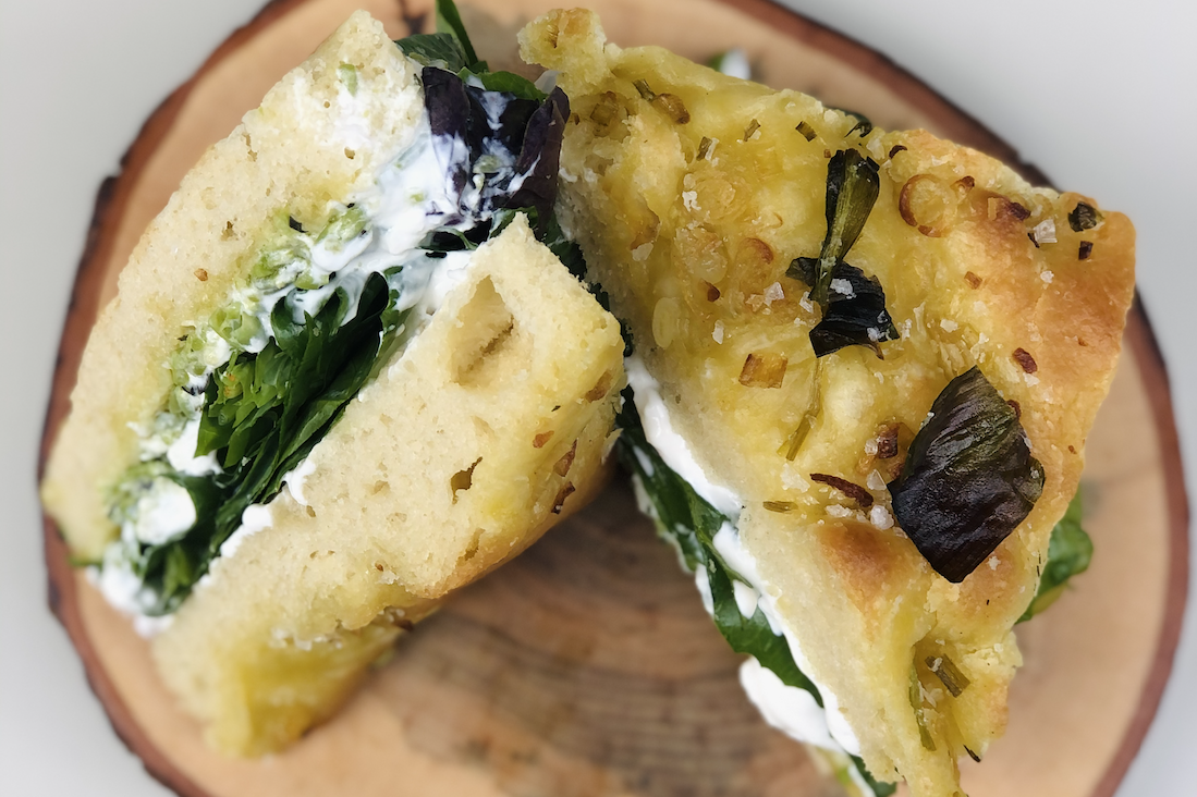 Executive Chef Mary Attea's ramp focaccia