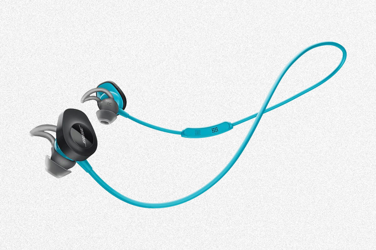 Bose SoundSport Wireless Earbuds on a grey background