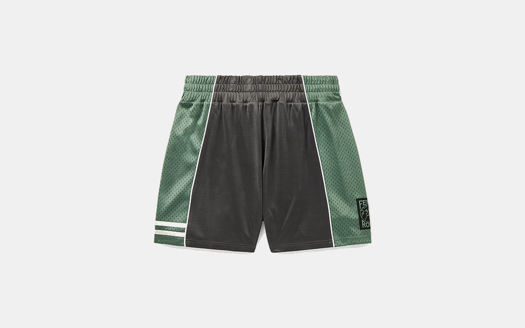 Fendi Panelled Mesh and Jersey Shorts