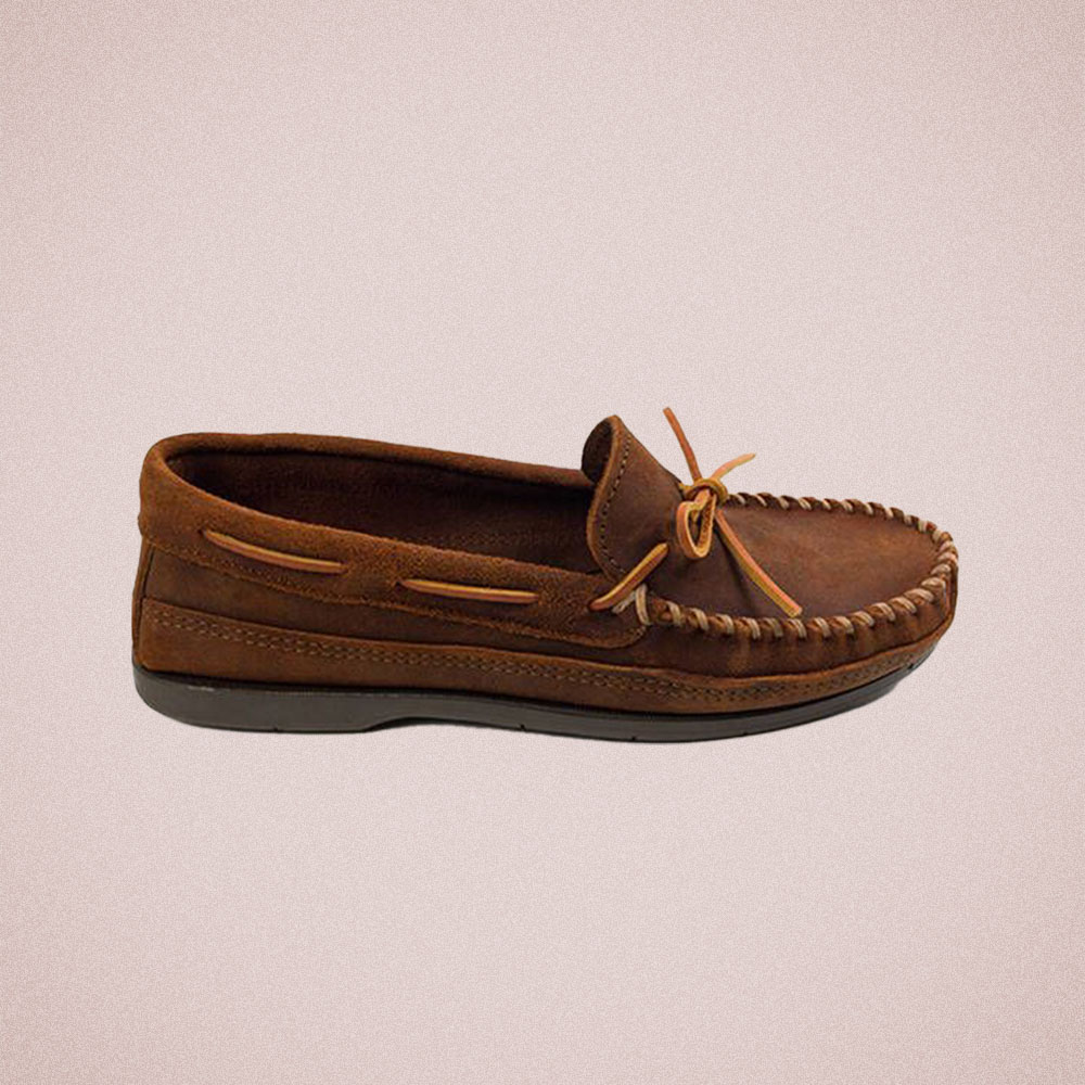 Minnetonka Double Bottom Hardsole Moccasin