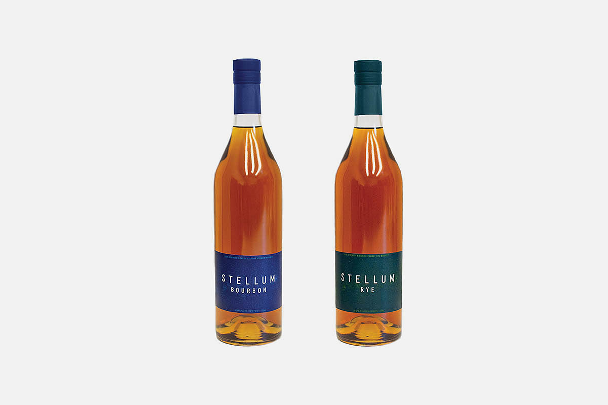 The two new bottles of Stellum, from Barrell Craft Spirits