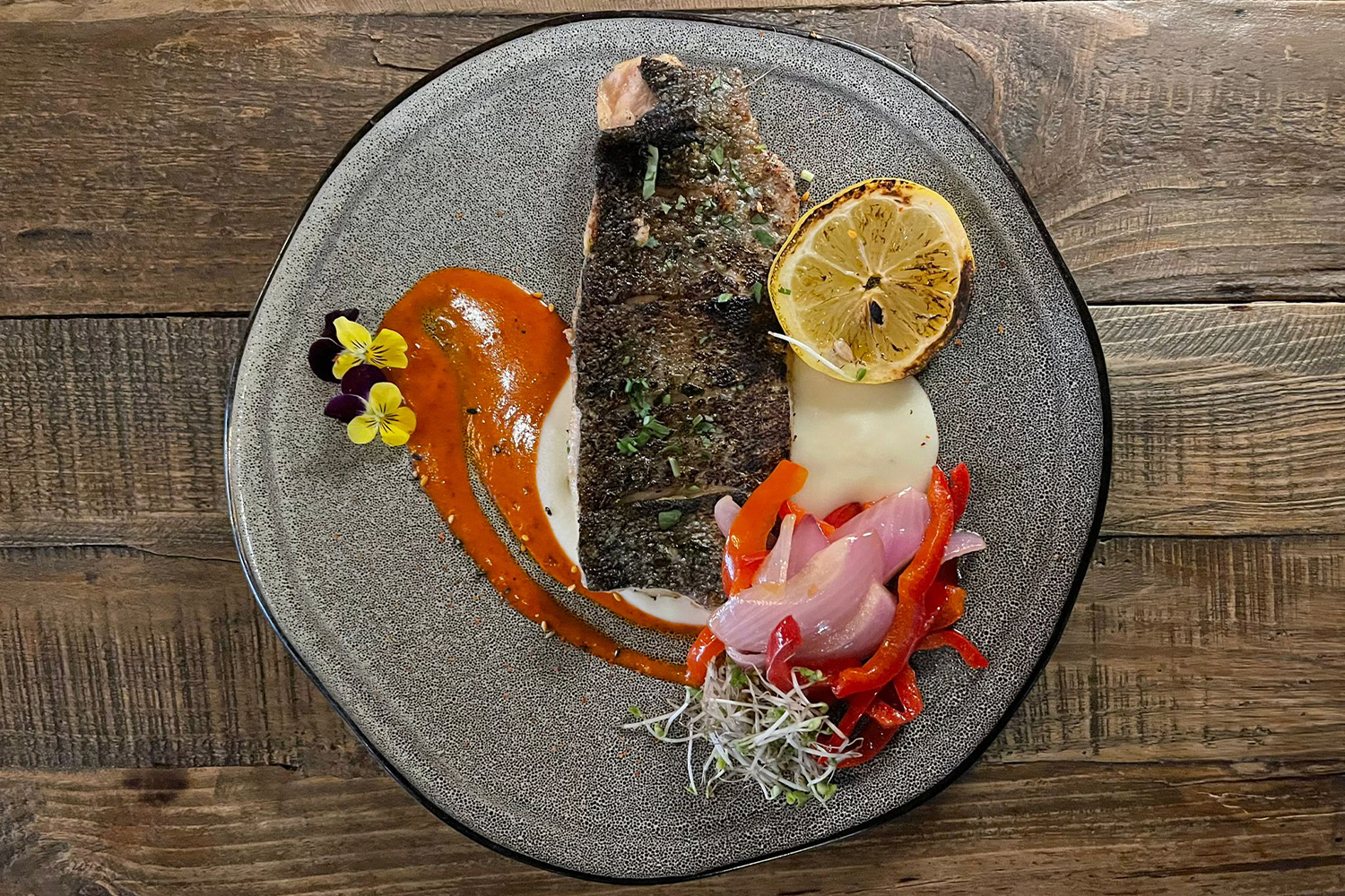 Colombian Grilled Trout Fillet in Beer Butter