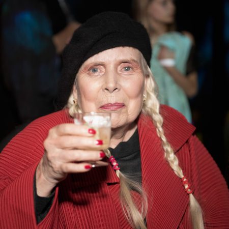 Joni Mitchell at Los Angeles Fashion Week on March 21, 2019 in Los Angeles, California.