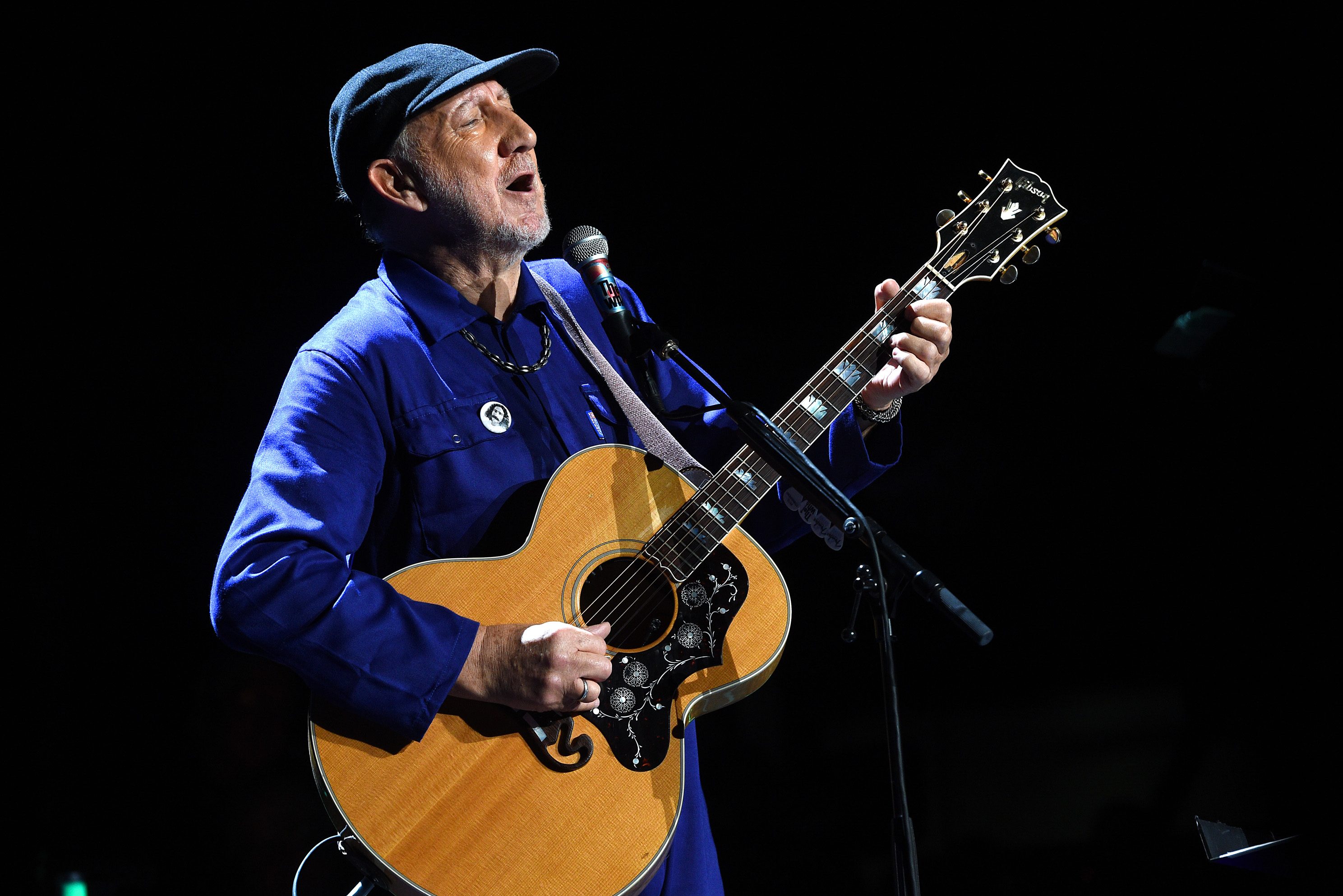 Pete Townshend of The Who performs onstage at Northwell Health at Jones Beach Theater on September 15, 2019 in Wantagh, New York.