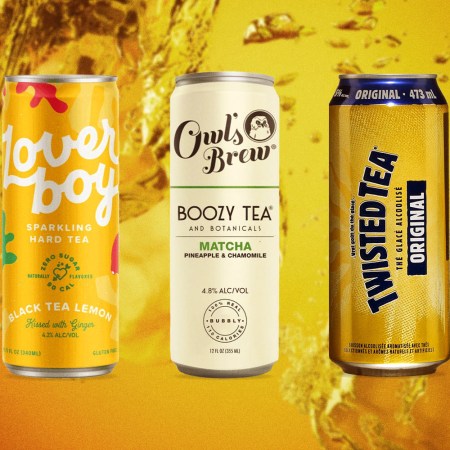 Five cans of boozy hard teas, a growing segment of the RTD market