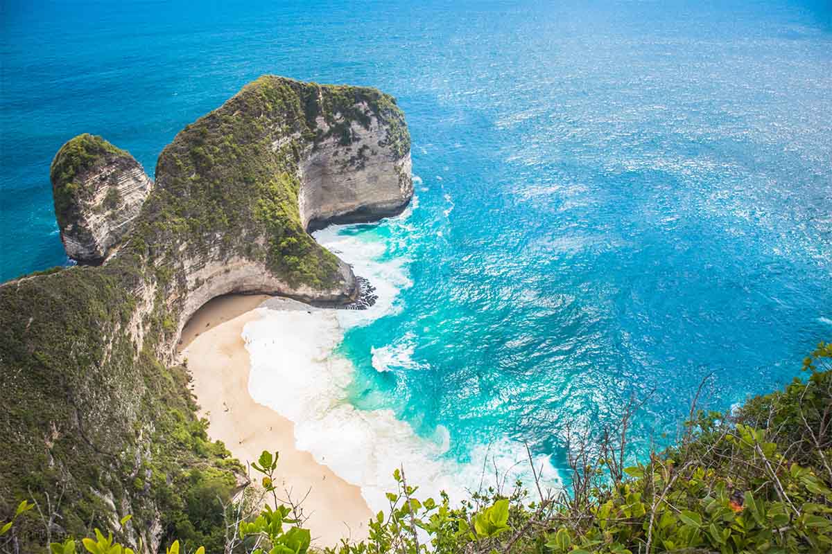 Kelingking Beach, Nusa Penida, Bali, the most Instagrammed beach in the world