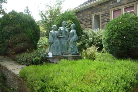 Statue of the Brontë sisters