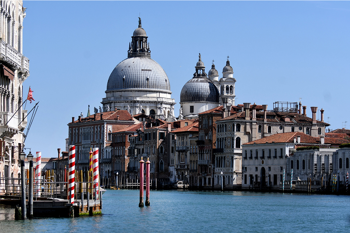 Venice canals during the coronavirus pandemic