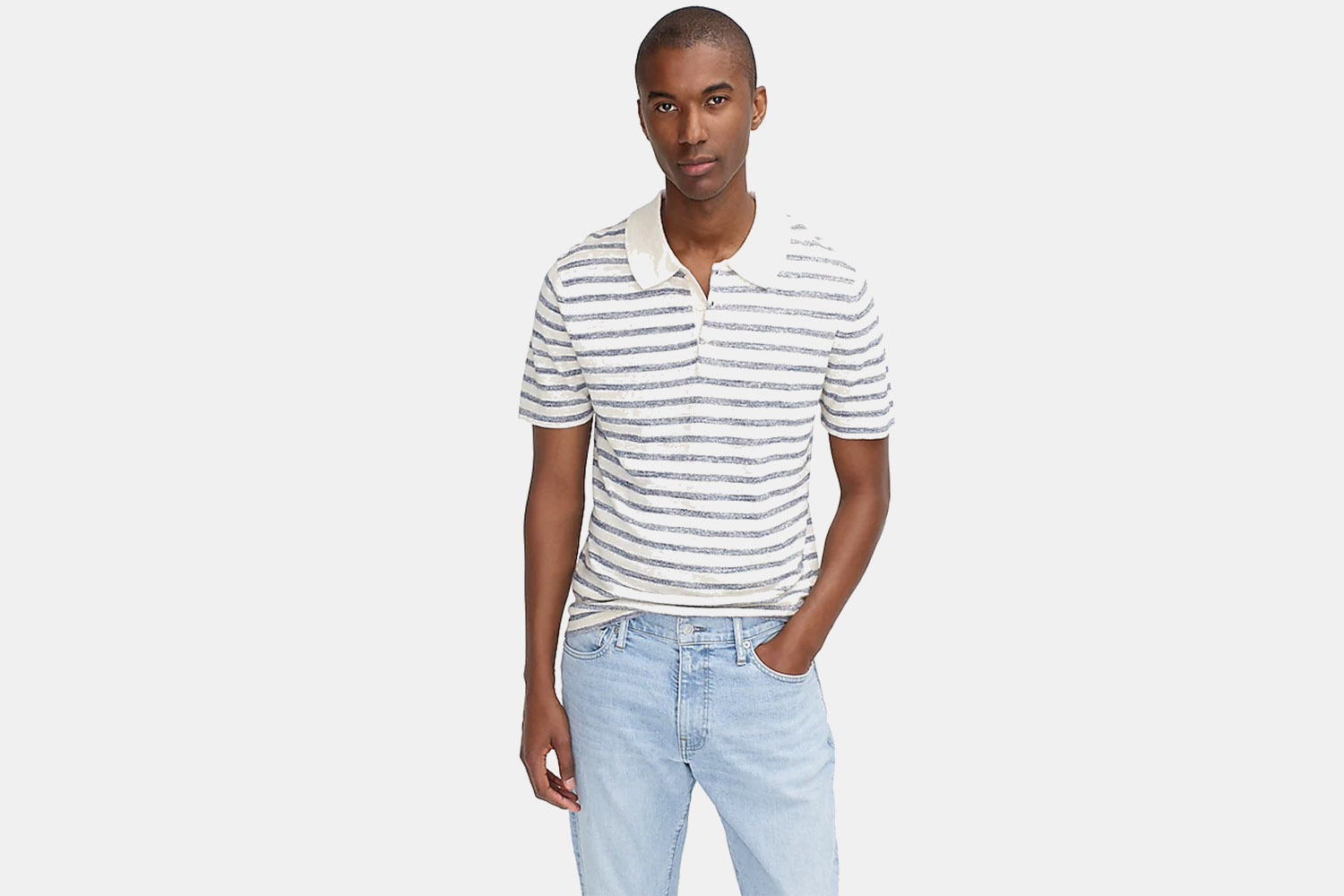 This linen-cotton sweater polo could be yours for just $35.