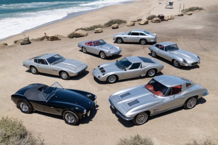 Rush drummer Neil Peart's "Silver Surfer" car collection, which will be auctioned off at Gooding & Company's Pebble Beach sale