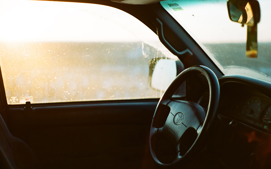 A third generation 1999 Toyota Runner interior on a sunny afternoon in Kansas