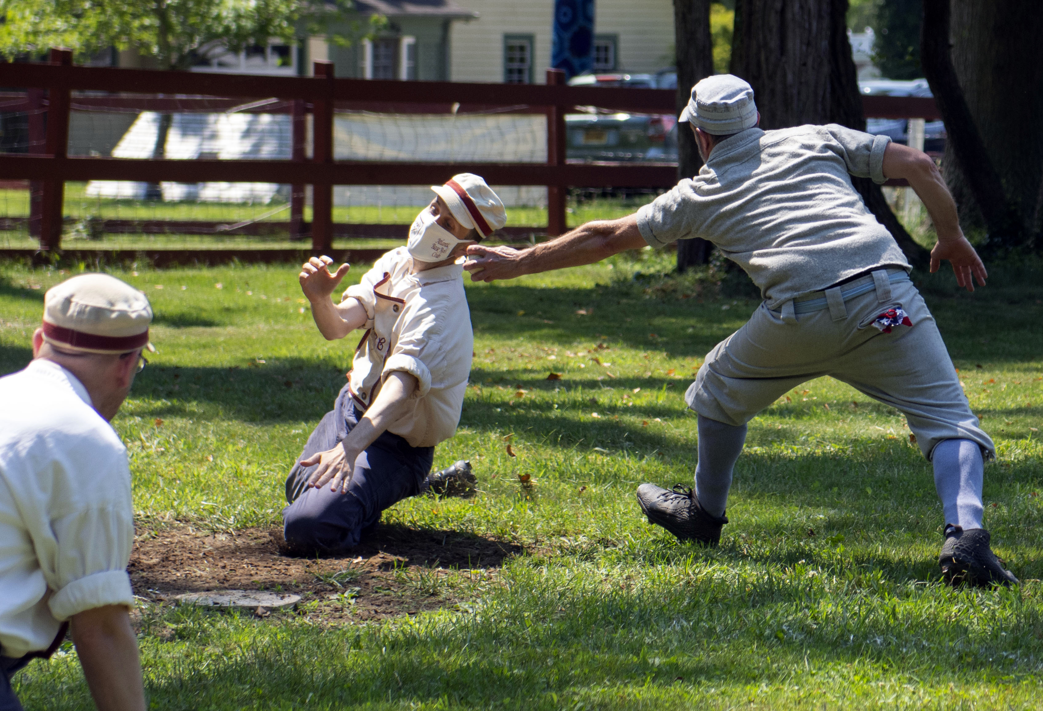 vintage baseball no gloves allowed