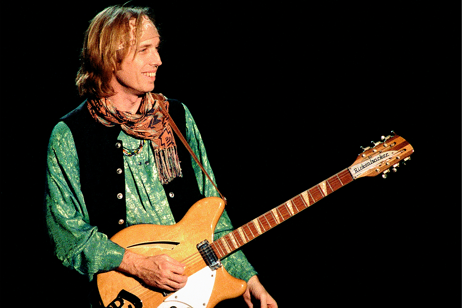 Tom Petty with his Rickenbacker guitar