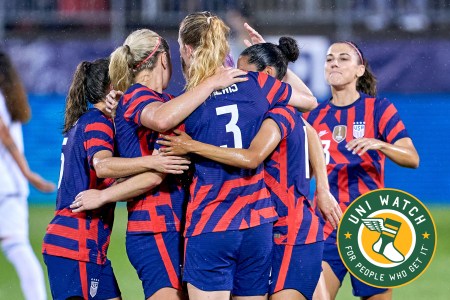 The USA women's soccer team showing off their new unis in a warmup game prior to Tokyo Olympics