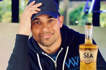 Wilmer Valderrama and a bottle of SIA Scotch. The actor is helping the whisky brand publicize a fund for multicultural entrepreneurs.